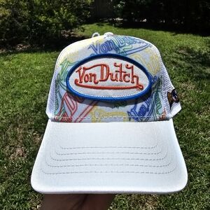 NWT Von Dutch print all over hat.